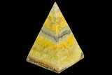 Polished Bumblebee Jasper Pyramid - Indonesia #114983-1